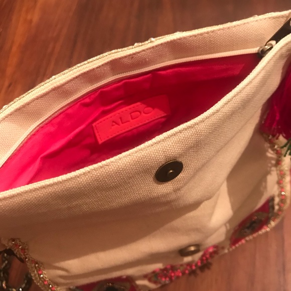 Aldo Beaded Boho Purse Clutch - Picture 3 of 4